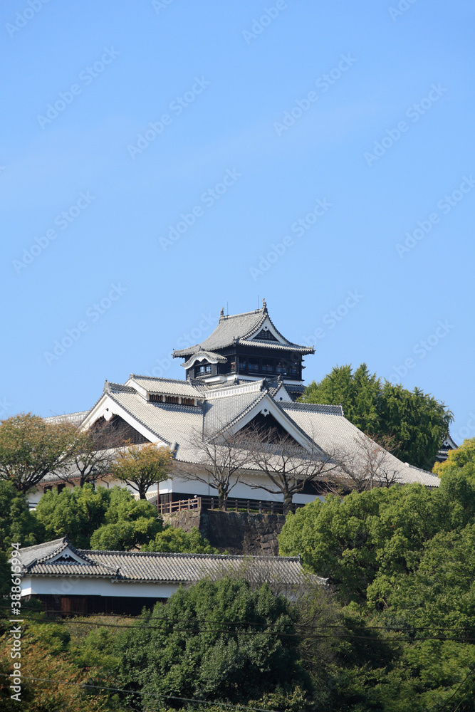 熊本城の天守閣