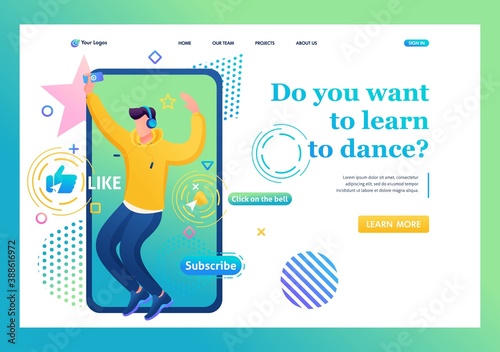Channel about Young guy, Dance teacher, Tectonics, freestyle,  Landing page for dance training. Subscribe and learn to dance