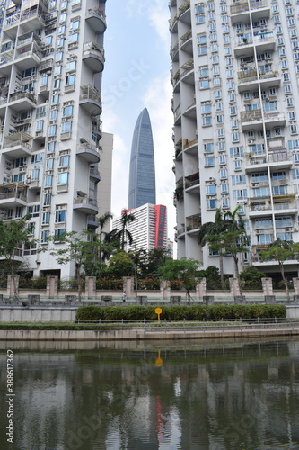 modern buildings in shen zhen