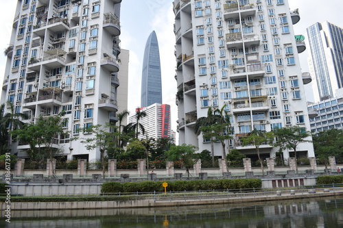 modern city buildings