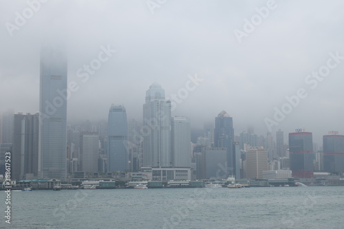 city harbor in cloud