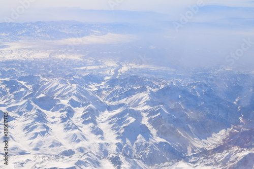snow covered mountains