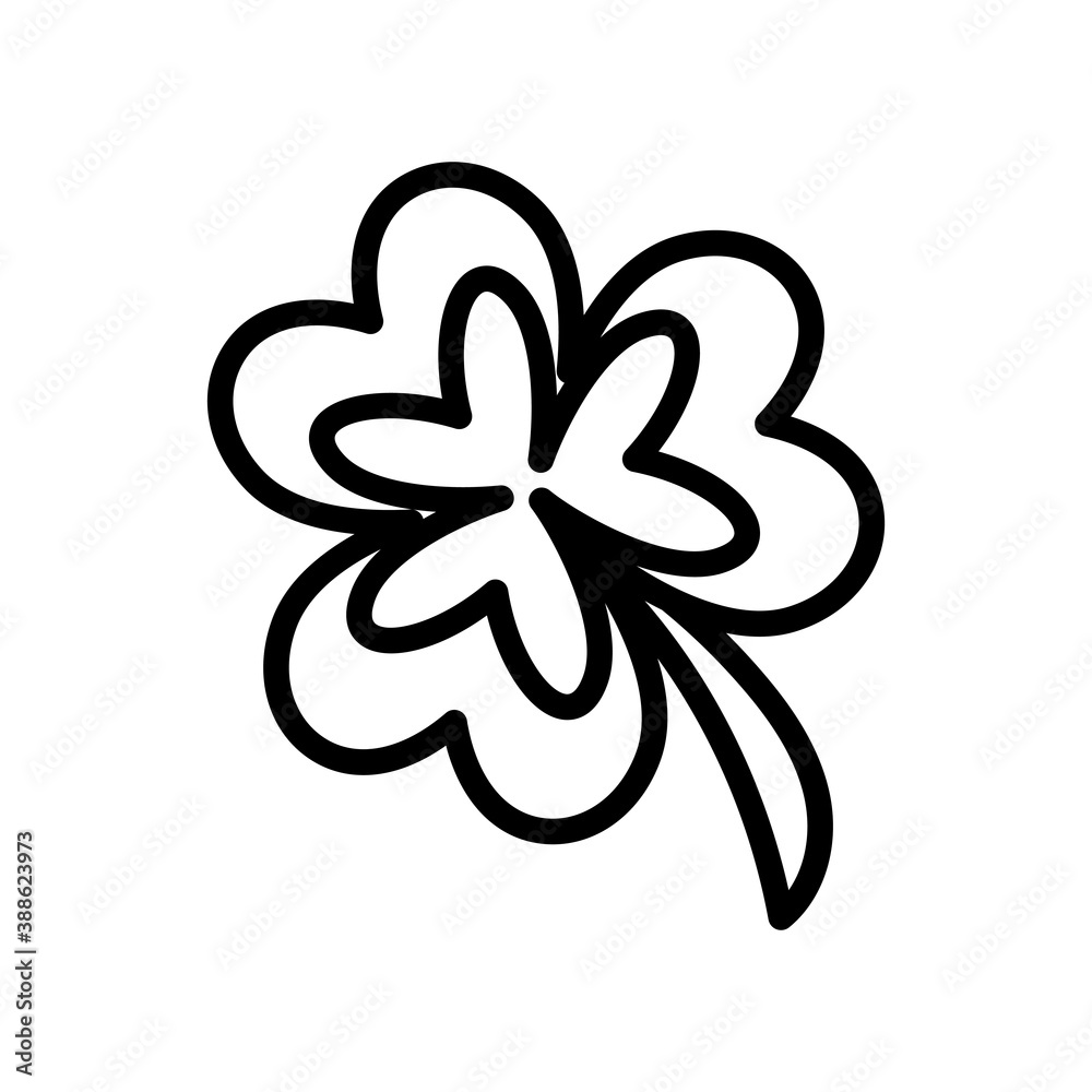 Isolated lucky clover icon - Vector illustration design Isolated lucky clover icon - Vector illustration design