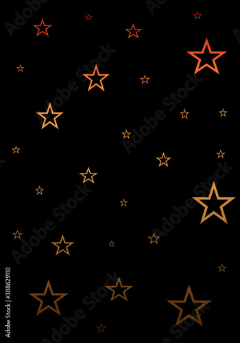 Colorful stars on black background  Seamless pattern for wallpaper  wrapping  scrapbooking