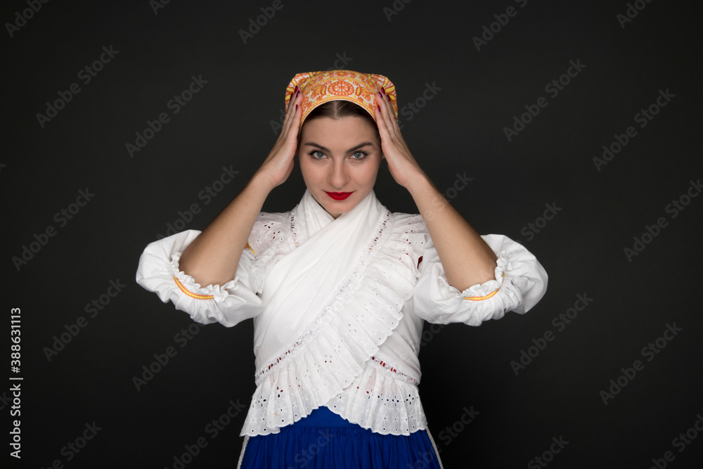© muro - beautiful girl in slovak folk dress