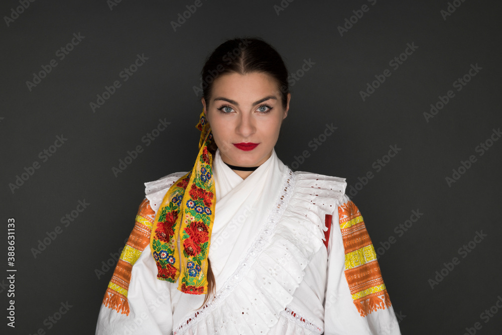 © muro - beautiful girl in slovak folk dress