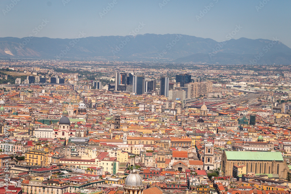 Aerial view of Napoli, Italia