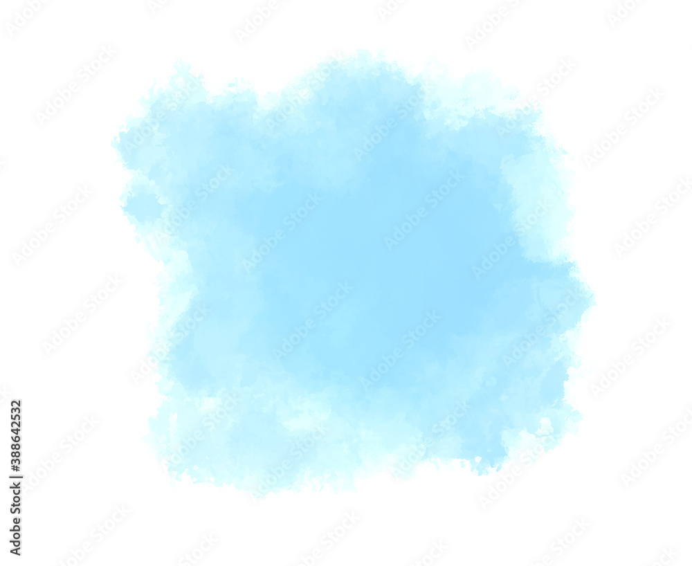 Fototapeta premium Colorful spot on isolated white. Colored abstract stain on isolation background. Watercolor artwork