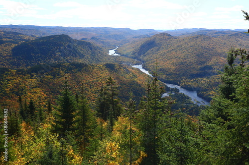 Aerial view of Jacques-Cartier river