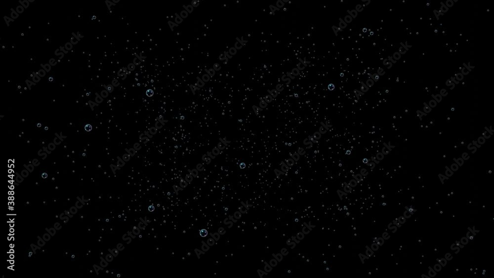 Flying bubbles on black background. Abstract design. 3D animation in 4k resolution (3840 x 2160 px). Flying bubbles on black background. Abstract design. 3D animation in 4k resolution (3840 x 2160 px).
