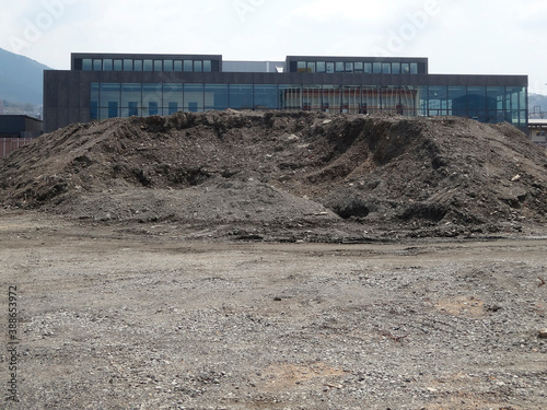 Canvas Print 建築用地の土壌