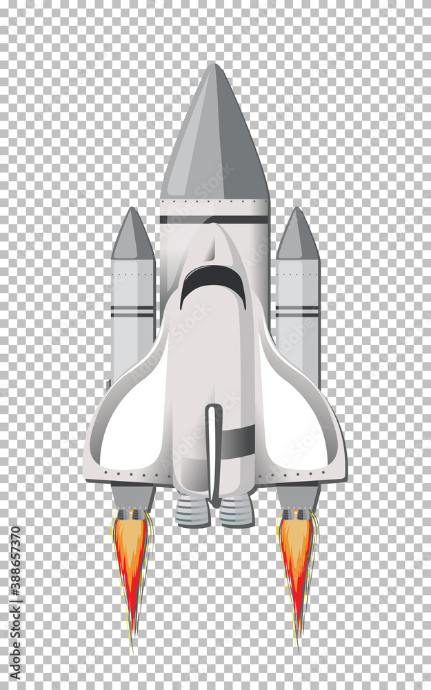 Isolated rocket on transparent background Isolated rocket on transparent background
