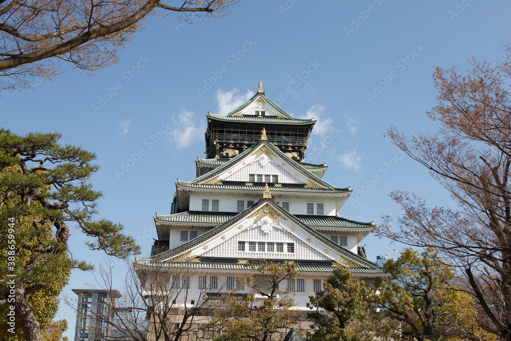 大阪城の天守閣