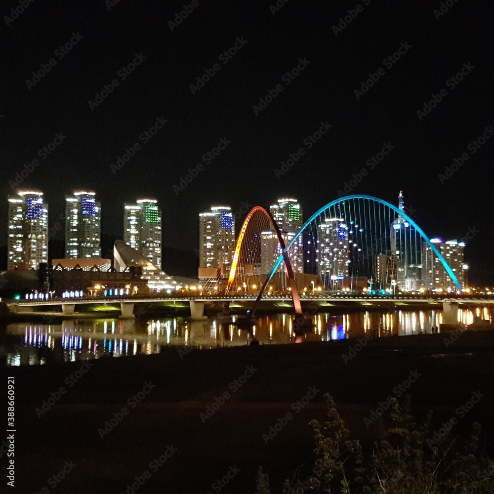 Obraz premium bridge at night