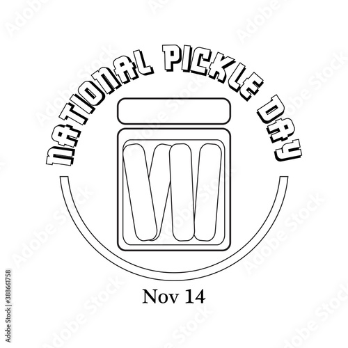 National Pickle Day Sign and Badge
