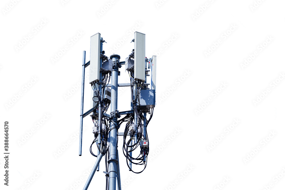 tower of 4G and 5G cellular. Base Station or Base Transceiver Station