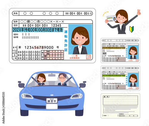 flat type business women_Driver's license