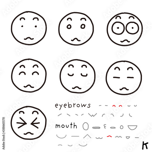 hand-drawn facial expression icon_02_k