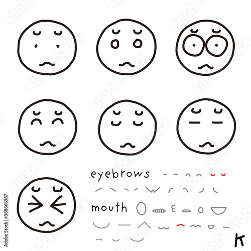 hand-drawn facial expression icon_03_k