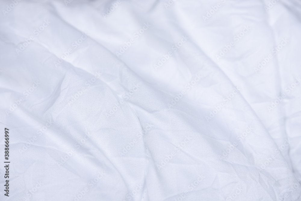 White color abstract Texture of white fabric background and have copy space for text.