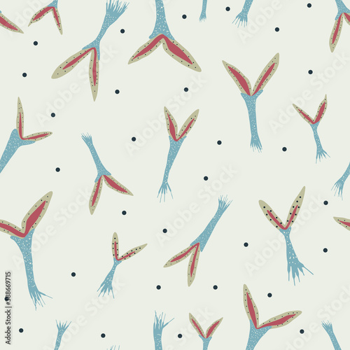 Seamless vector of seed on simple background. concept illustration of Set nature elements.
