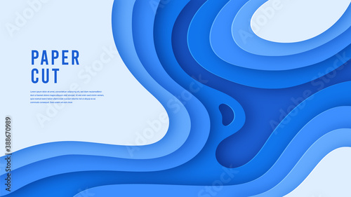 background paper cut abstract cut out modern 3d slime gradient waves paper style multilayer realistic wallpaper banner, poster, flyer, business presentation design