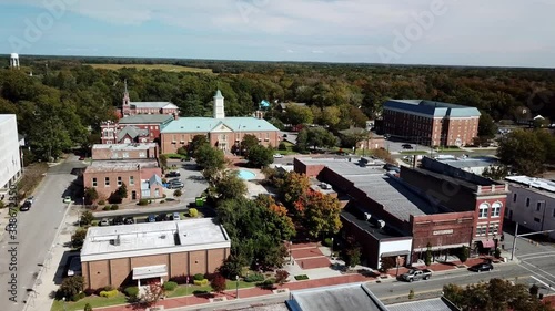 Tarboro NC, Tarboro North Carolina in 4k Aerial photo