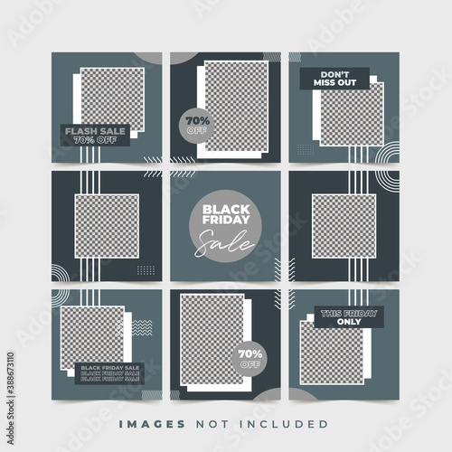Black Friday Sale banner Social Media Puzzle Bundle Kit