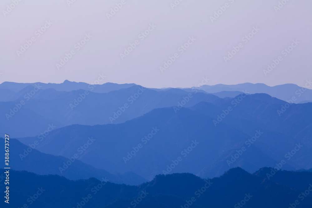 玉置神社から見た山々の風景