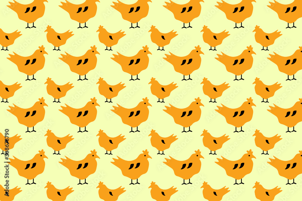 Fototapeta premium Chicken Digital Paper. suitable for backgrounds and wallpapers.