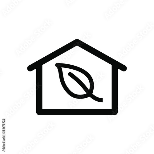 Eco house icon