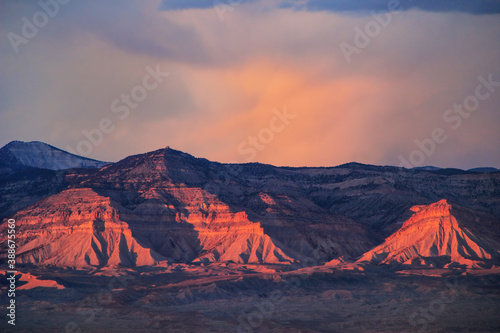 Konstfotografi View of Book Cliffs from Colorado National Monument, Grand Junction, USA