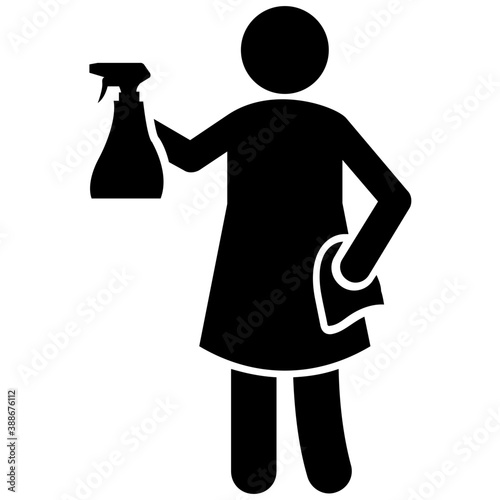 Girl Dusting