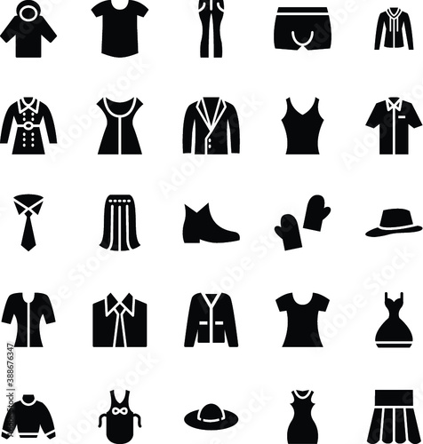 
Clothes Vector Icons 
