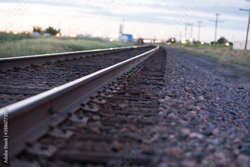 railway in the countryside yard
