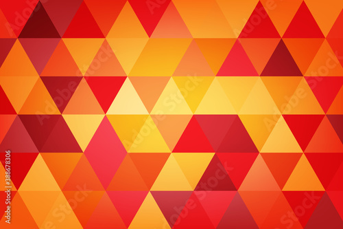 Red, yellow, orange triangle, illustration, background, design for business, illustration, web, landing page, wallpaper.