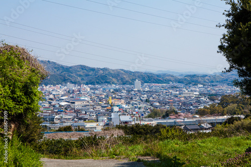 熊野古道から見た海南市