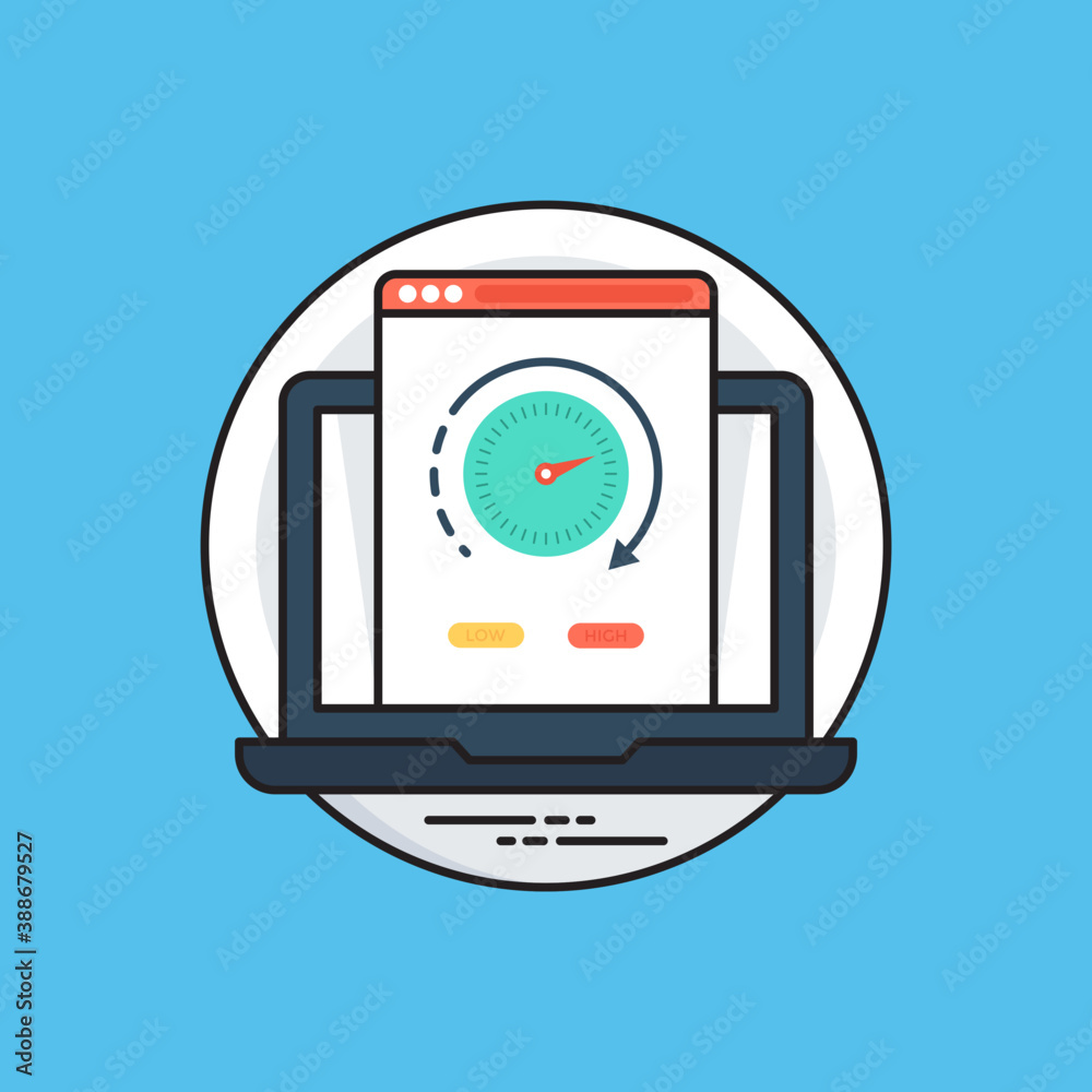 Flat icon design of speed optimization
Flat icon design of speed optimization
