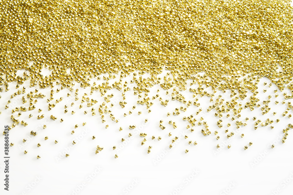 金色のキラキラの粒の集合体