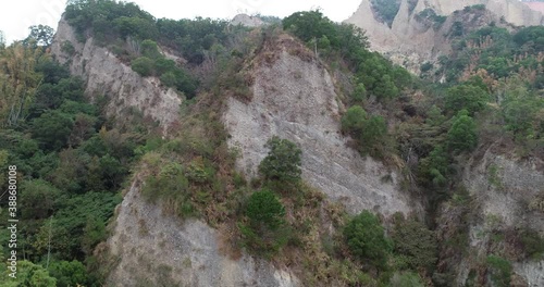 December 23, 2018, Miaoli Huoshan Mountain, Located in central Taiwan, no sun, cloudy day. photo