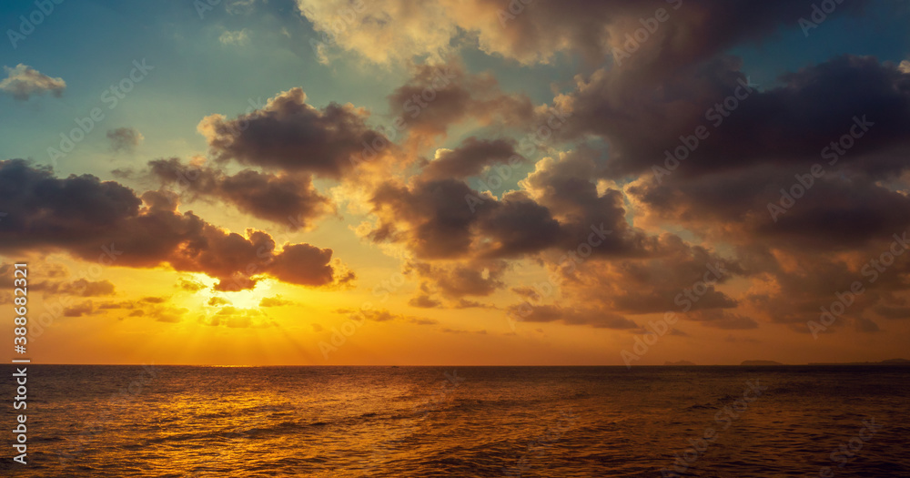 Epic sky above the ocean