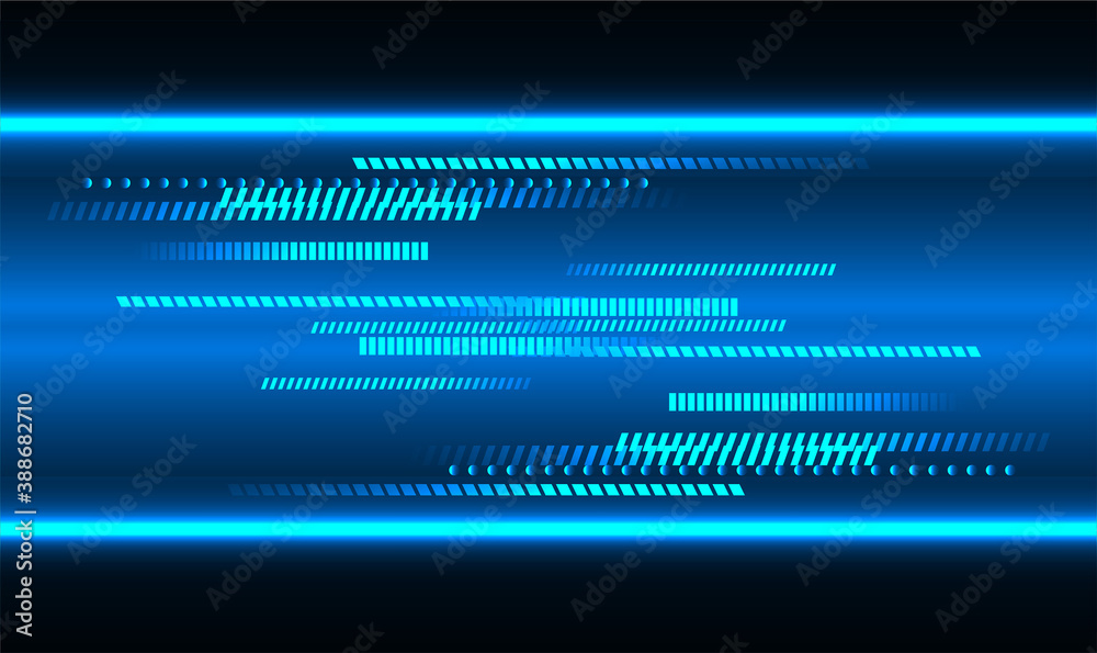 Blue cyber circuit future technology concept background Blue cyber circuit future technology concept background