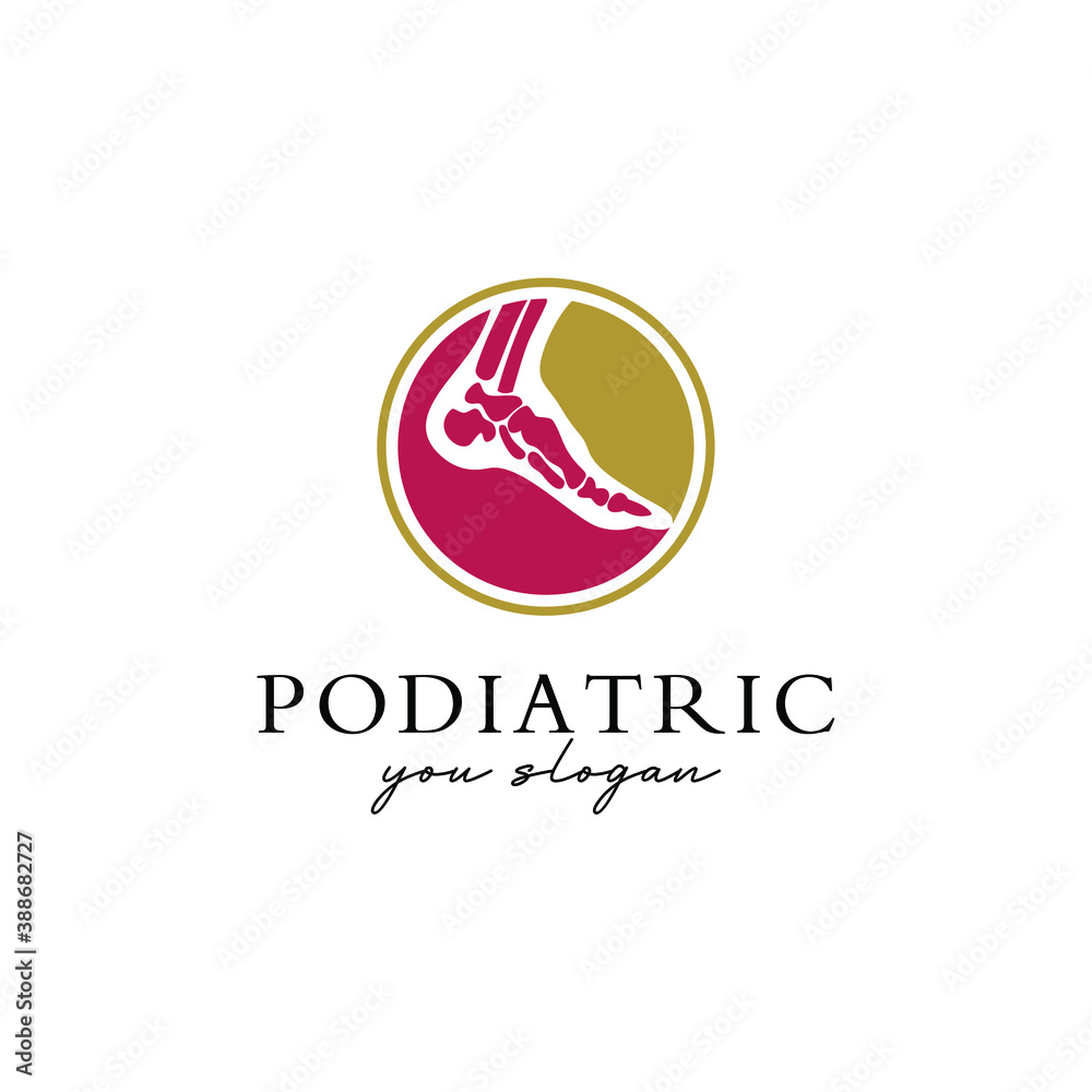 podiatric care for foot ,logo vector editable
