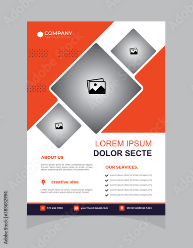 Corporate flyer template.