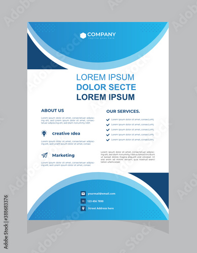 Corporate flyer template.