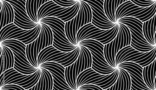 Abstract patterns seamless black and white doodle Sketch