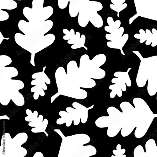 Abstract patterns seamless black and white doodle Sketch