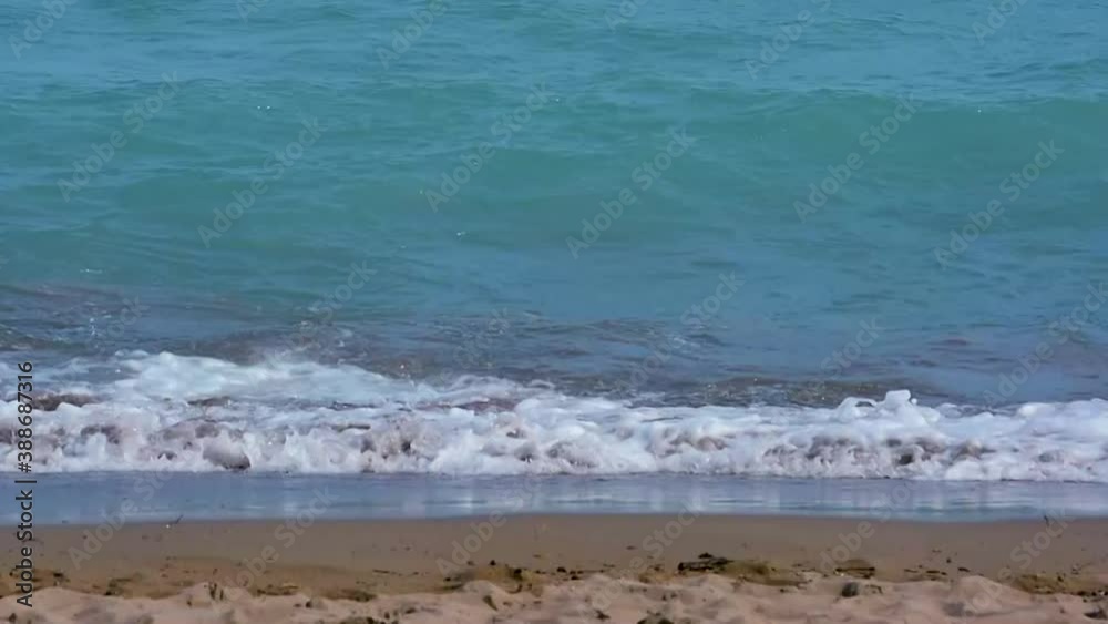 The floating waves of Lake Balkhash. Summer. Kazakhstan. The floating waves of Lake Balkhash. Summer. Kazakhstan.