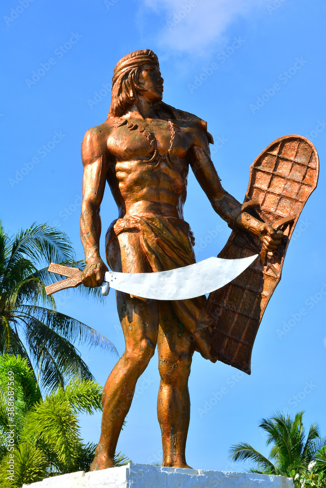 lapu Lapu Shrine in Mactan Island, Cebu, Philippines Stock Photo