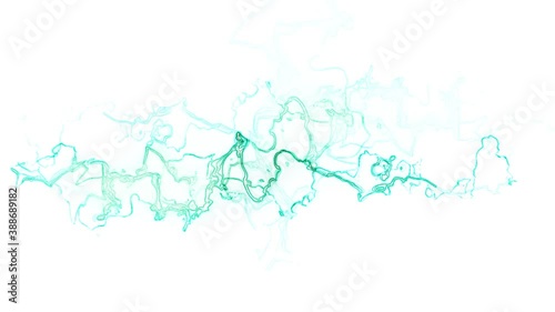 Animated turquoise lightning background.